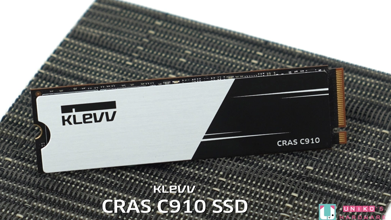 KLEVV CRAS C910 M.2 NVMe PCIe Gen4x4 SSD 評測開箱