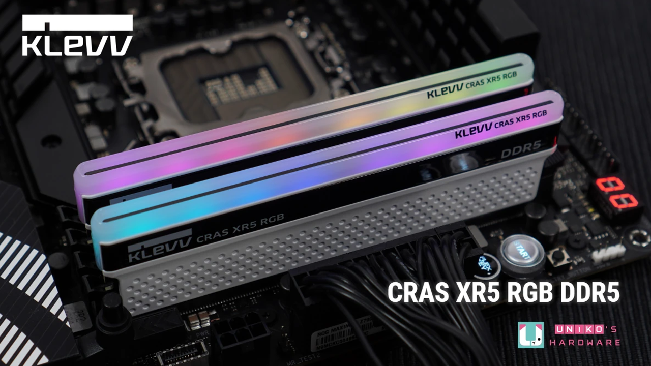 超頻提升 10% 性能！KLEVV CRAS XR5 RGB DDR5-6200 記憶體評測開箱