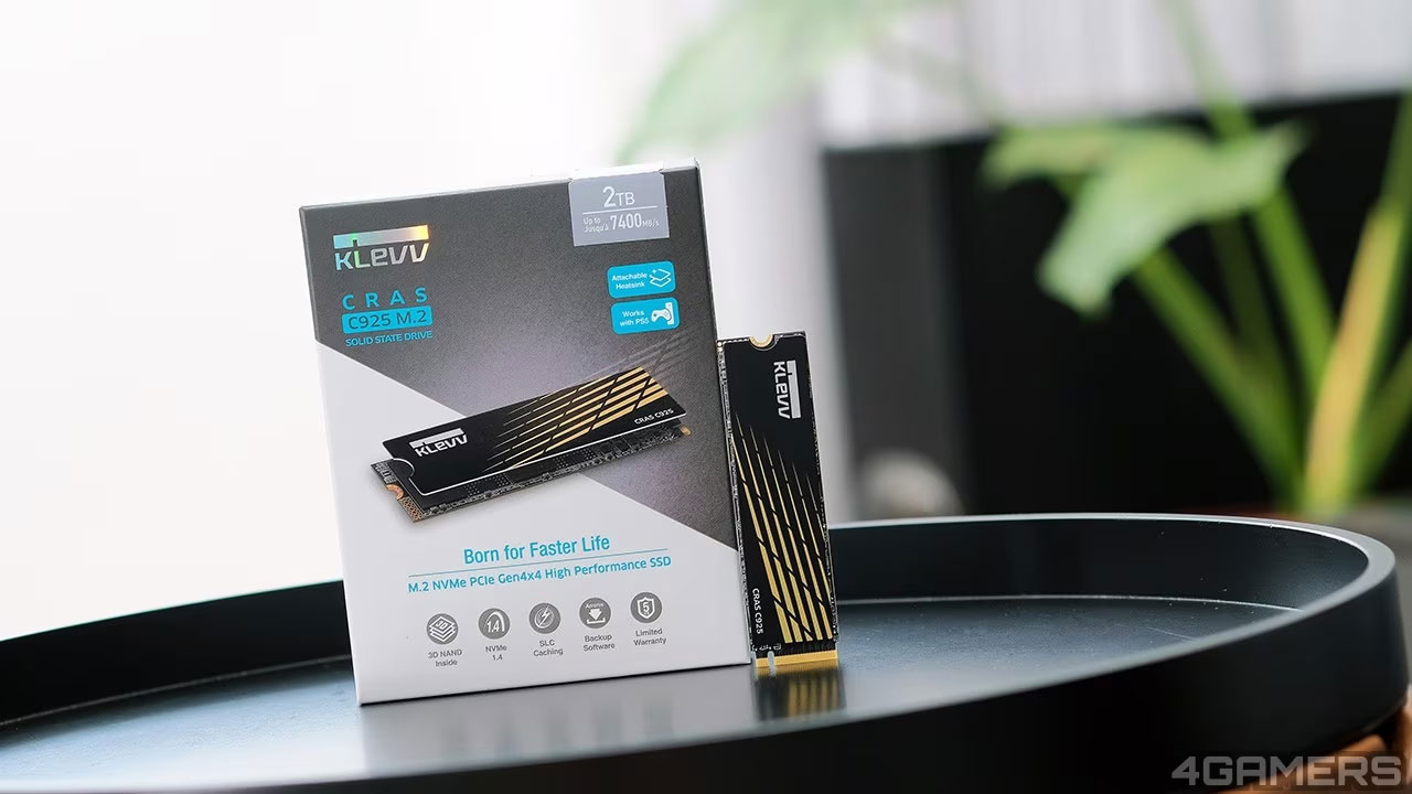 低溫耐用效能佳，遊戲玩家與創作者的最佳幫手 - KLEVV CRAS C925 M.2 NVMe SSD 2TB