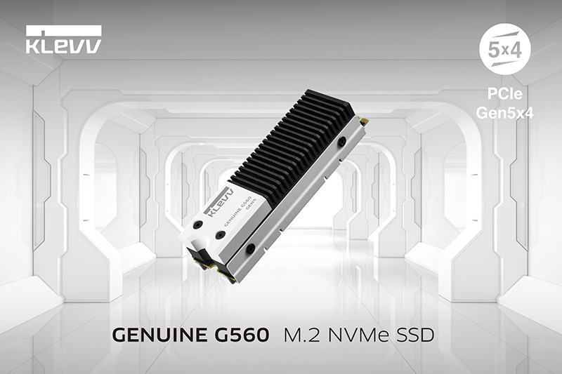 KLEVV, 초고속 GENUINE G560 PCIE GEN5 SSD 및개선된CRAS C715 PCIE GEN3 SSD출시